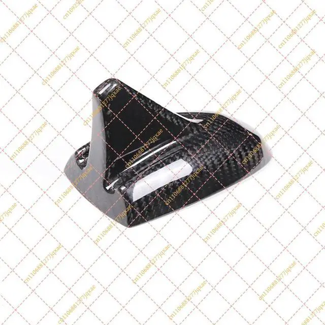 Alt view image 2 of 3 - Real Carbon Fiber Roof Shark Fin Antenna Trim for Maserati Ghibli (2014-2017)