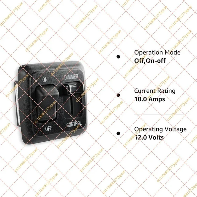 Alt view image 3 of 3 - 12V DC Dimmer Switch Replacement for RV Auto Truck Marine Strip Lighting