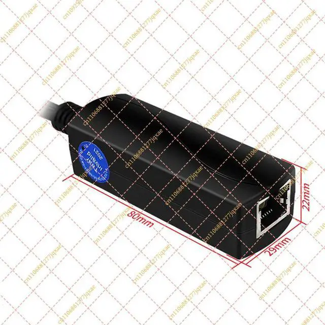 Alt view image 3 of 3 - 5V 4A Gigabit PoE Splitter for Raspberry Pi 5, IEEE 802.3af/at Type-C Power & Network Module (10/100/1000Mbps)