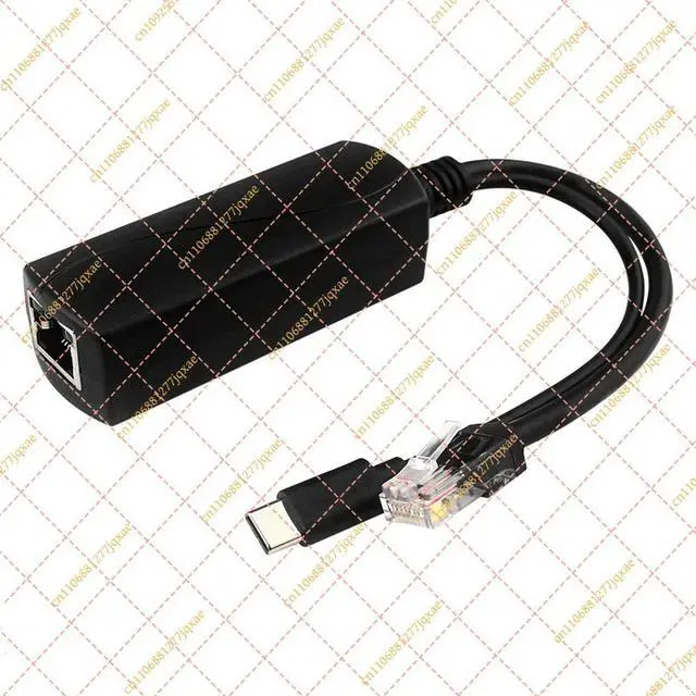 Alt view image 2 of 3 - 5V 4A Gigabit PoE Splitter for Raspberry Pi 5, IEEE 802.3af/at Type-C Power & Network Module (10/100/1000Mbps)