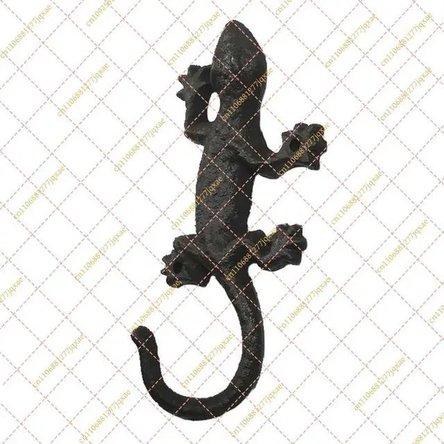 Alt view image 2 of 3 - Coat Hook with Design Heavy Duty Rustic Cast Iron Decorative Wall Hook Kitchen Living Room Bathroom Wall Decor G5AB