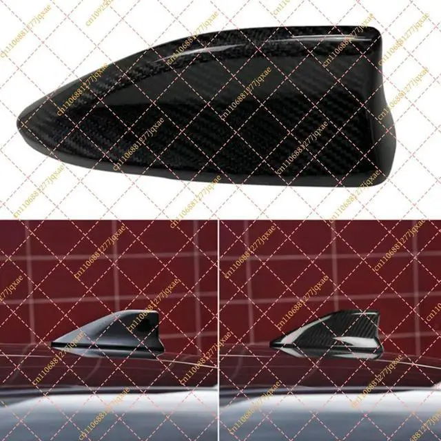 Alt view image 3 of 3 - Real Carbon Fiber Car Roof Shark Fin Antenna Trim Cover For Subaru BRZ Toyota 86 2014-2019 Car Styling