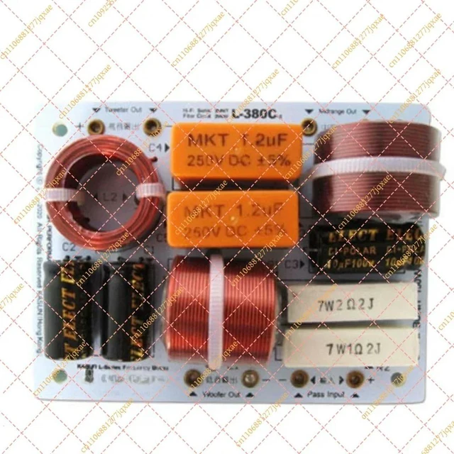 Alt view image 3 of 3 - L-380C 3-Way Audio Crossover Splitter for Home Speaker Systems