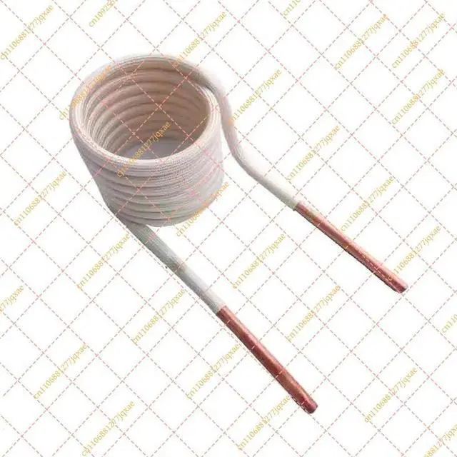 Alt view image 2 of 3 - Water-Cooled Copper Induction Heating Coil 6mm Tapless Type for ZVS High Frequency Furnace DIY Project