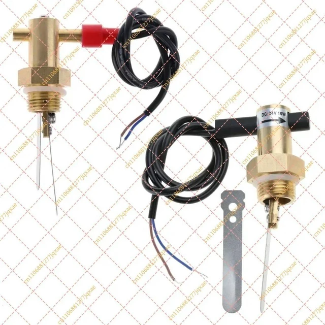 Alt view image 2 of 3 - Brass G1/2 Water Flow Sensor, 10W DN15 Liquid Flow Switch for Pump