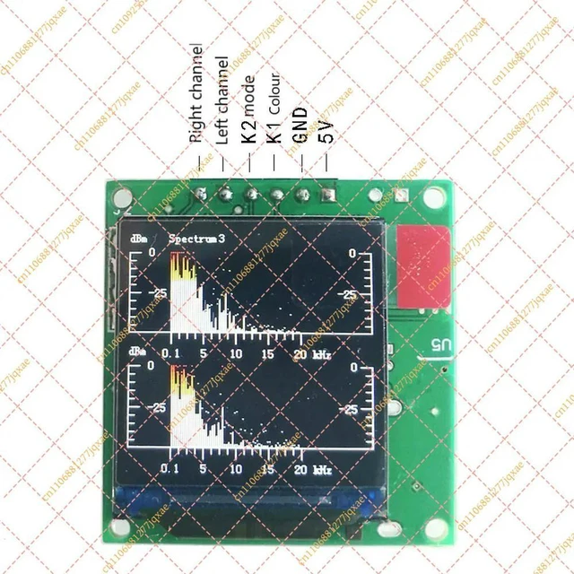 Main image of 1.3 Inch TFT Music Spectrum Analyzer Display Module with Dynamic Balanced Output Screen
