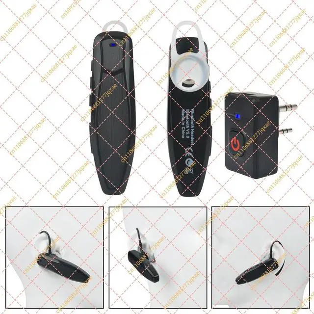 Main image of Hands-Free Bluetooth PTT Earpiece with K-Plug Adapter, Headset for Kenwood Two-Way Radio