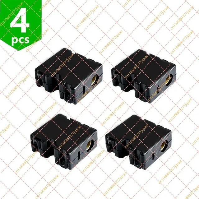 Alt view image 2 of 2 - 4Pcs Injection Molded Slider Block with Copper Bushings for Ultimaker / UM2, 3D Printer Parts