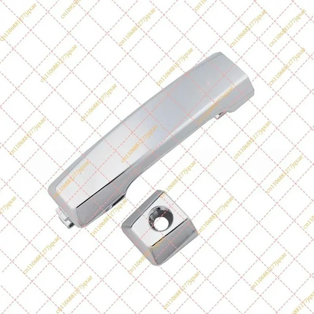 Alt view image 2 of 3 - Front Exterior Door Handle with Keyhole for Nissan Titan 2004-2015 Armada 2007-2010 (80647ZC00A 80640-ZC00A)