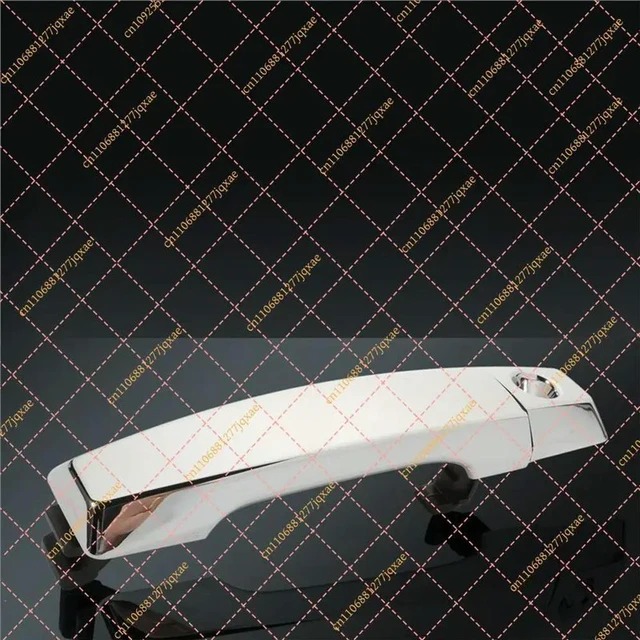 Alt view image 3 of 3 - Front Exterior Door Handle with Keyhole for Nissan Titan 2004-2015 Armada 2007-2010 (80647ZC00A 80640-ZC00A)