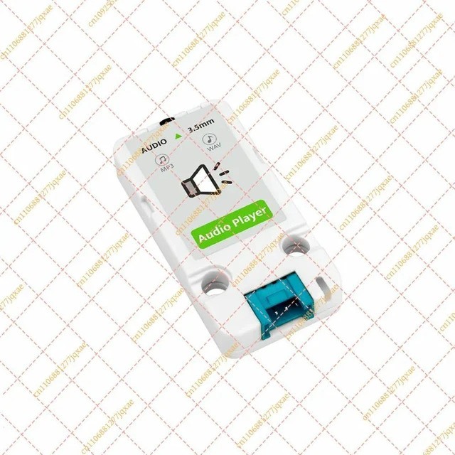 Main image of M5Stack Unit AudioPlayer MP3/WAV Module, N9301 UART Decoder with MicroSD & 3.5mm Stereo Jack for STEAM Education
