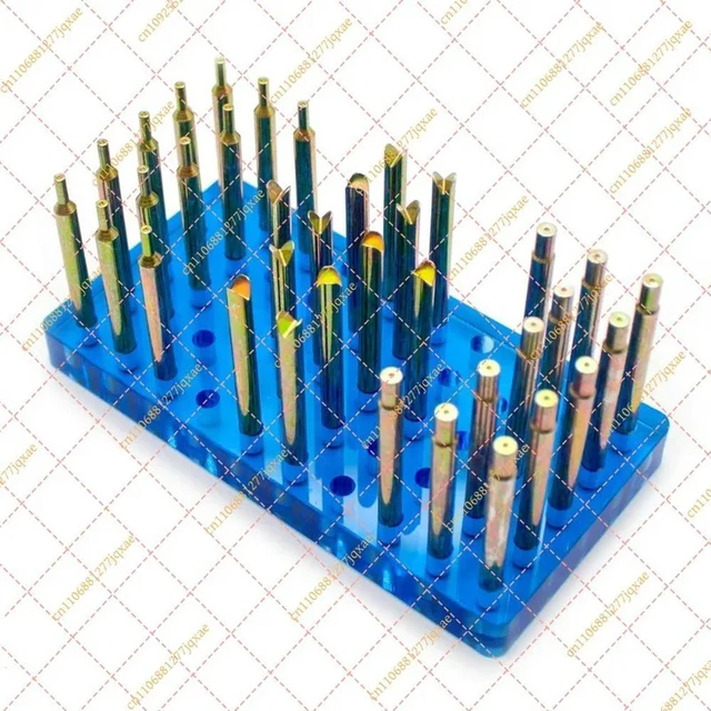 Alt view image 2 of 3 - High Precision Lapidary Dop Sticks 6mm x 65mm, Gemstone Faceting Tool Set with Box
