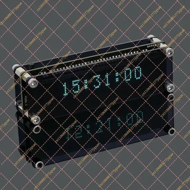 Main image of VFD Vacuum Fluorescent Display Clock with Timing and Automatic Calibration
