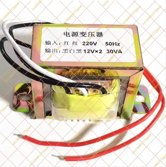 Alt view image 3 of 3 - 30W AC 220V to Dual AC 12V Transformer for Audio Preamplifier & Power Amplifier