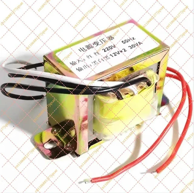 Alt view image 2 of 3 - 30W AC 220V to Dual AC 12V Transformer for Audio Preamplifier & Power Amplifier