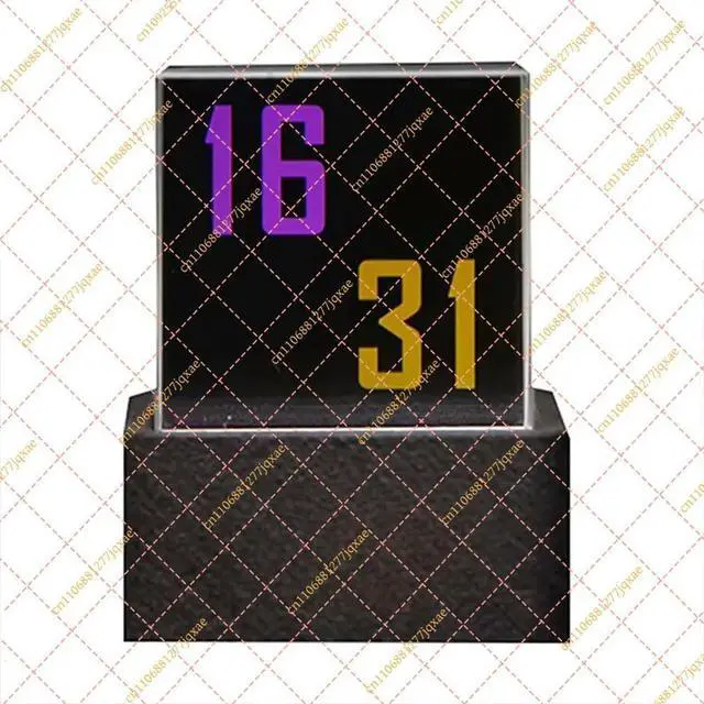 Main image of for GeekMagic Crystal Cube Weather Station & Digital Clock, Holographic Desktop Photo Display with Custom GIFs