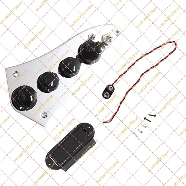 Alt view image 3 of 3 - Universal 5-Knob Jazz Bass Control Plate, Pre-Wired Loaded Assembly for 4/5 String Bass Guitars
