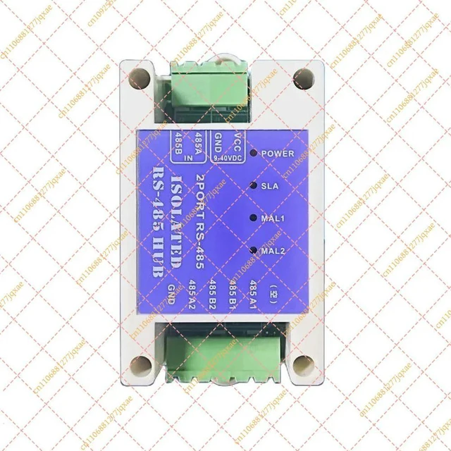 Main image of Industrial Two Master One Slave RS485 Repeater Photoelectric Isolation Modbus Hub