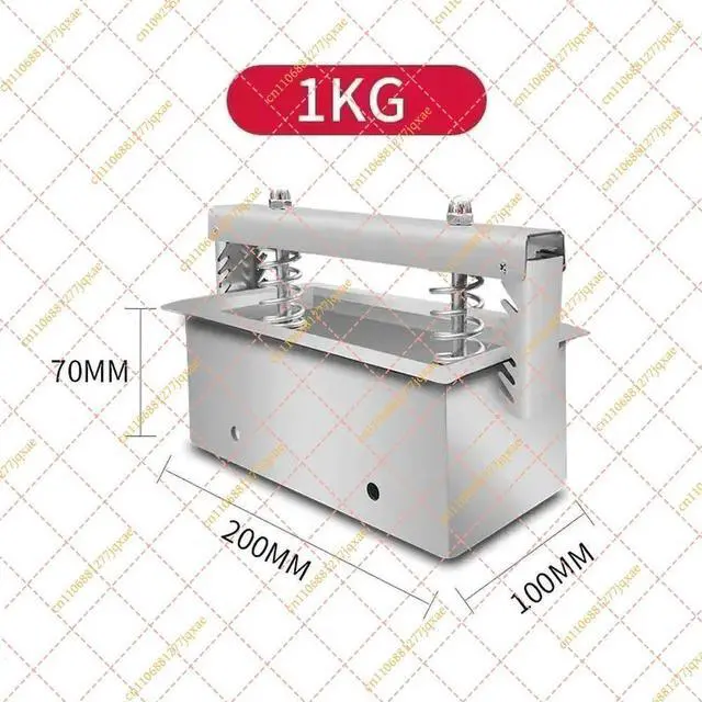 Alt view image 2 of 3 - 1kg Stainless Steel Meat Press Mold, Double Spring Tool for Ham & Bacon Making