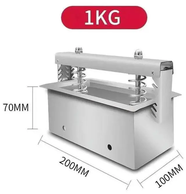 Main image of 1KG Stainless Steel Meat Press Mold, Spring Loaded Bacon & Ham Maker