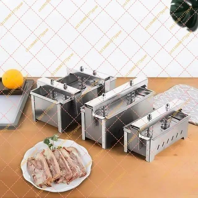 Alt view image 2 of 3 - 1KG Stainless Steel Meat Press Mold, Spring Loaded Bacon & Ham Maker