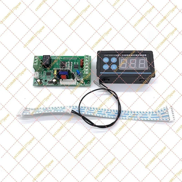 Alt view image 3 of 3 - AC 110V/220V Motor Fan Speed Regulator with LED Digital Display, Temperature Control Voltage Switch