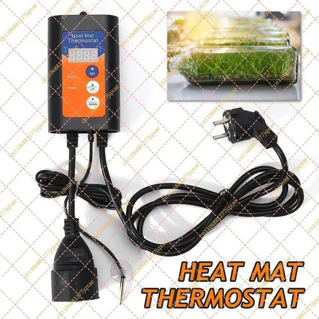 Alt view image 2 of 3 - Digital Heat Mat Thermostat 1000W 230V Temperature Controller for Hydroponics Seed Germination Reptiles