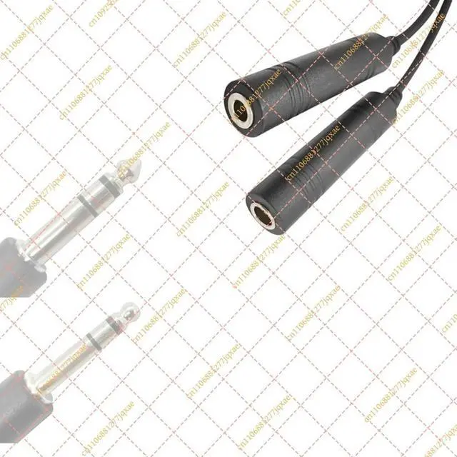 Alt view image 2 of 3 - GA Dual Plugs Aviation Headset to 2-Pin Adapter Cable, Compatible for UV-5R 888S-ABHG Radio