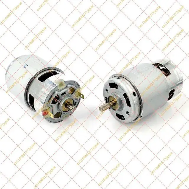 Main image of RS-775WC-4538 High Torque DC Motor 12V-24V 8600RPM, Dual Knurled Shaft for DIY Tools & Polishing