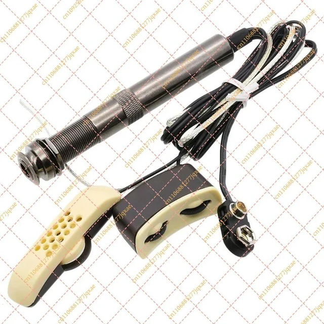 Main image of Folk Acoustic Guitar Piezo Pickup & Equalizer, Built-in Mic Preamp with 6.35mm Output Jack