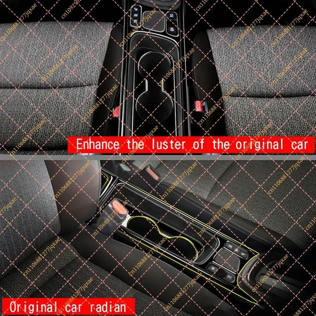 Alt view image 3 of 3 - A14F 2Pcs Center Console Cup Holder Cover Trim for Toyota Yaris Cross 2021-2023 RHD