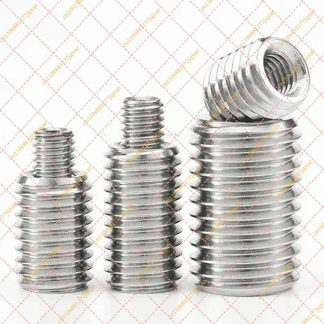 Alt view image 2 of 3 - 304 Stainless Steel Thread Conversion Nut with Internal and External Teeth Structure