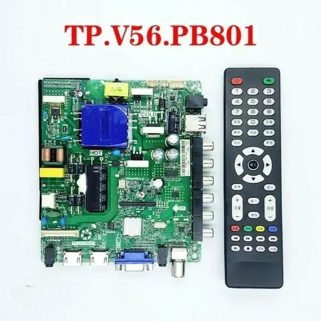 Alt view image 3 of 3 - for TP.V56.PB801 Three-in-one universal driver board TV motherboard