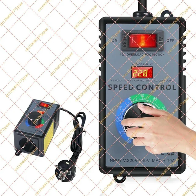 Alt view image 2 of 3 - 230V AC Motor Speed Controller & Frequency Converter, Max 4000W 10A with EU Plug