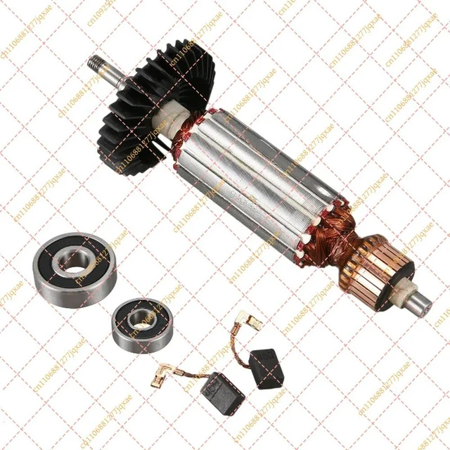 Alt view image 2 of 3 - AC 220-240V Armature Anchor Engine Rotor for GA5030 GA4530 GA4030 GA5034 PJ7000 GA4030R GA4034 Replacement