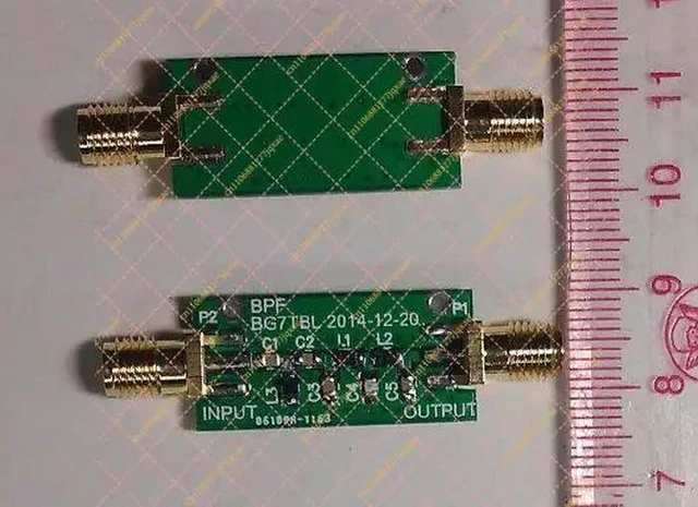 Alt view image 2 of 2 - 100MHz BPF PCBA Board: High-Bandpass Filter for FM Broadcast (88-108MHz)
