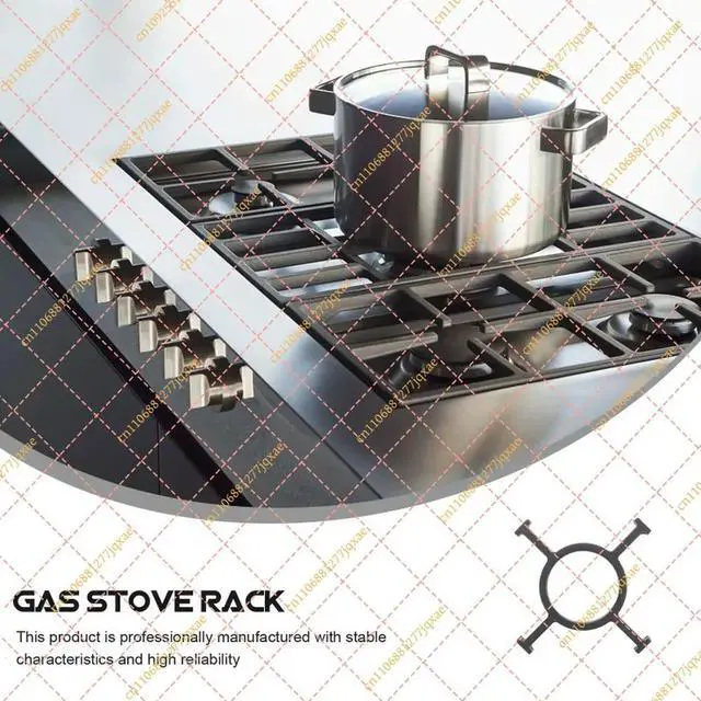 Alt view image 2 of 3 - Premium Iron Gas Stove Wok Ring, Anti-Slip Pot Support Rack, Compact Kitchen Cookware Part