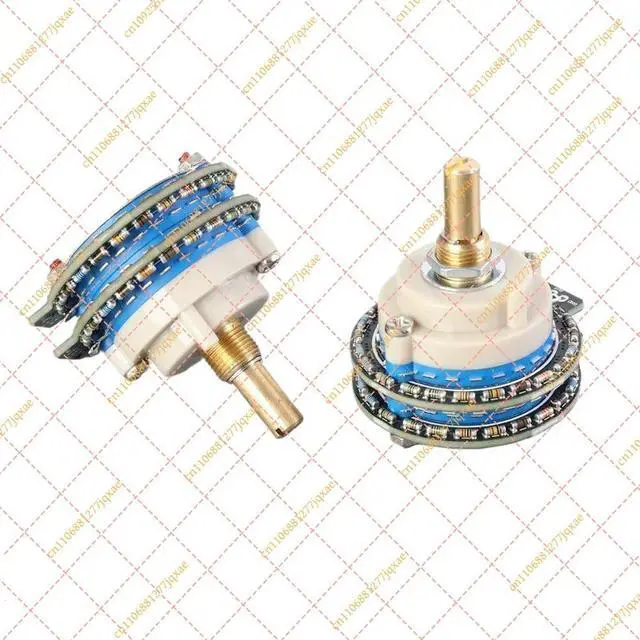 Alt view image 2 of 3 - High Precision 24-Step 50K Dual Channel Stepper Volume Potentiometer with Knob