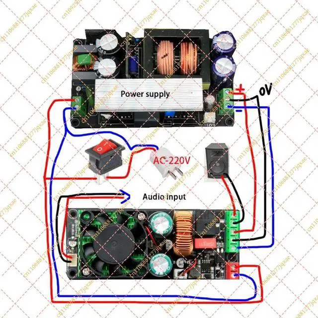 Alt view image 3 of 3 - Nvarcher HIFI Mono 500W Digital Amplifier Class D Audio moudle With Speaker Protection Better Than LM3886 IRS2092S