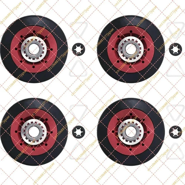 Main image of 4PCS Dryer Drum Support Roller Kit - for Whirlpool, Maytag, Kenmore (Part# 8536974, W10314173, WPW10314173)