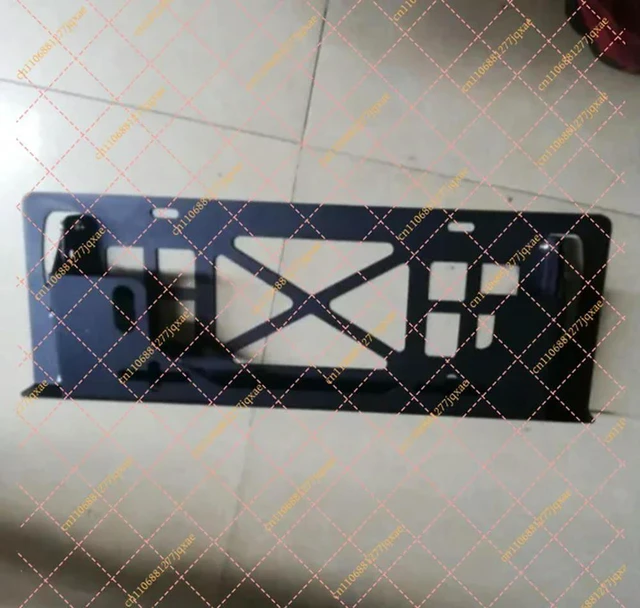 Alt view image 2 of 3 - Sliding Winch License Plate Frame with Lock for Raptor F150, Wrangler, Tundra, FJ Cruiser, Prado & BJ40