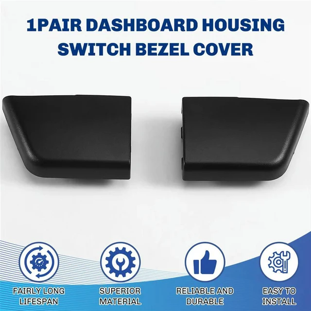 Main image of 2Pcs Dashboard Switch Housings | Replacement for VW Beetle 2006-2010 (1C0858100C / 1C0858099C)