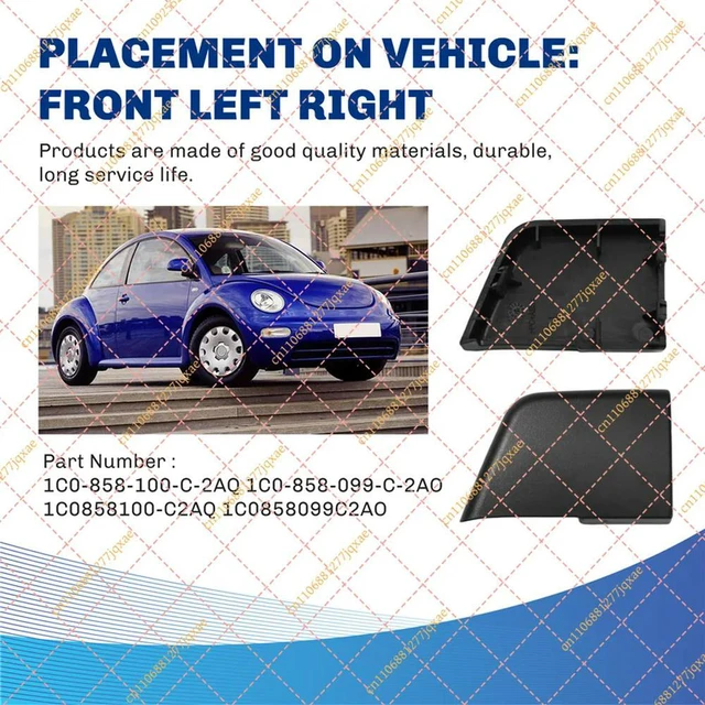 Alt view image 3 of 3 - 2Pcs Dashboard Switch Housings | Replacement for VW Beetle 2006-2010 (1C0858100C / 1C0858099C)