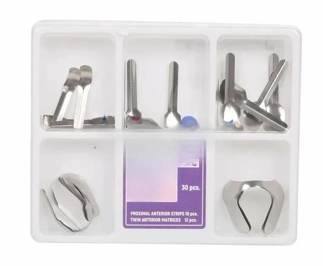 Main image of TOR Stainless Steel Dental Matrix Band Kit, Anterior & Proximal Strips VM 1.888