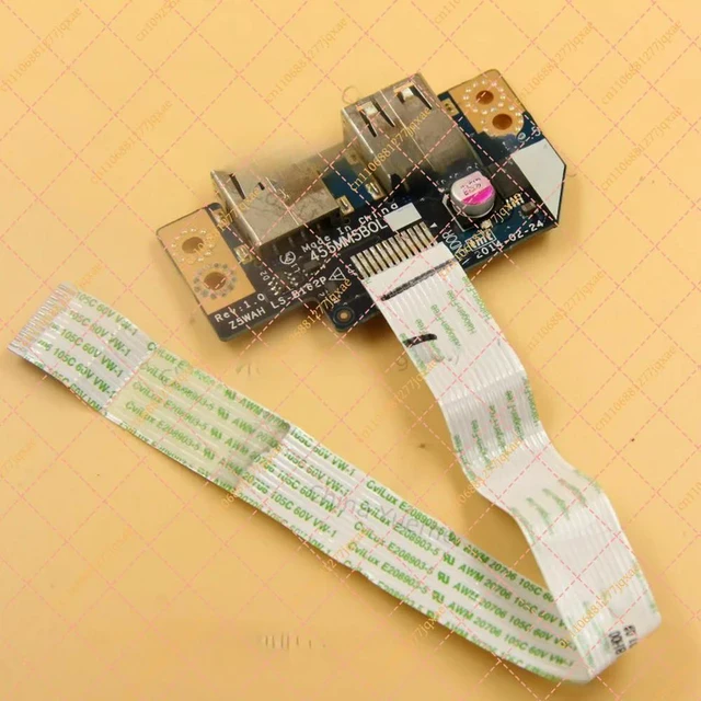 Alt view image 2 of 2 - USB Board with Cable for Aspire E5-511 E5-571 E5-572 (455MM5BOL Z5WAH LS-B162P)