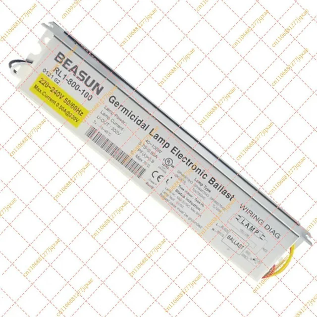 Alt view image 2 of 3 - 200-240V UV Lamp Electronic Ballast for Water Treatment, Suitable for 75W/80W/100W Germicidal Ultraviolet Lamps