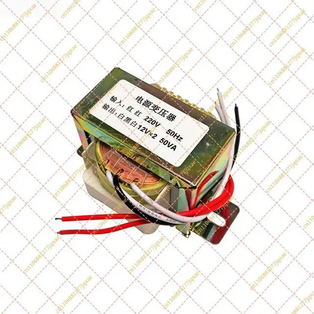 Alt view image 3 of 3 - 50W Single Phase Power Transformer, AC 220V to Dual 12V Output, Audio & Electrical Transformer