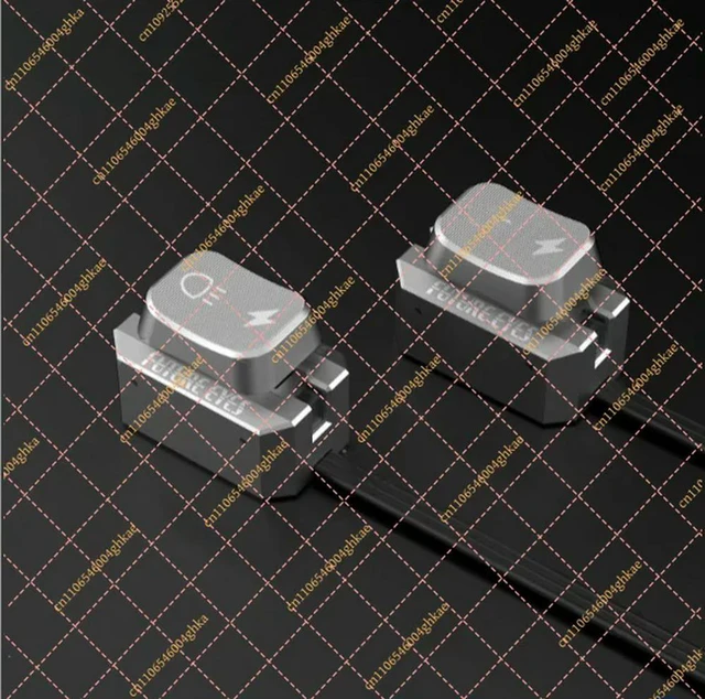Alt view image 3 of 3 - CNC Dual Switch Spotlight for Motorcycle, Wired High/Low Beam & Strobe
