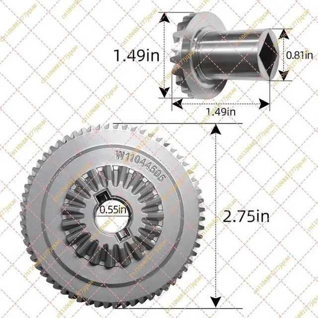 Main image of Mixer Attachment Gear Hub Kit W11192794 4159643 4161403 9703905 9703907 W11175138 for KitchenAid Replacement
