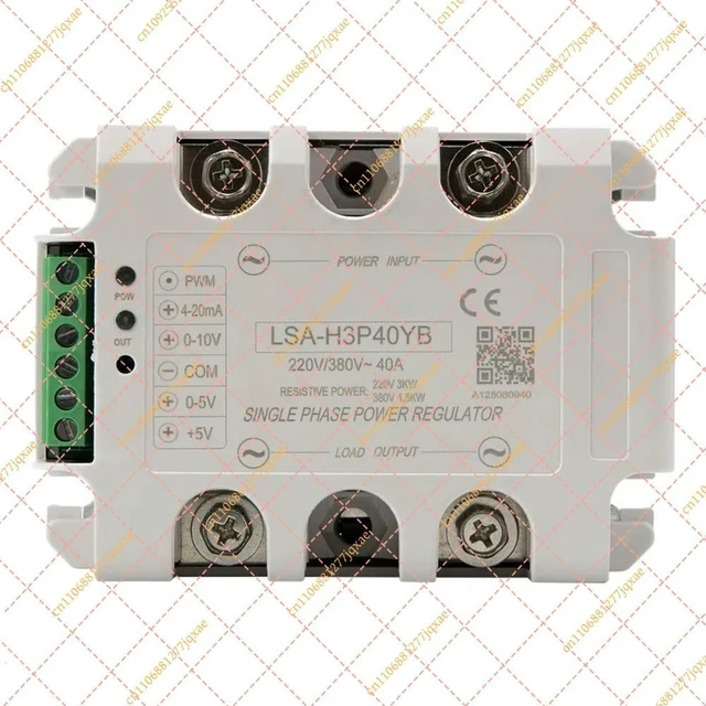 Alt view image 2 of 3 - LSA-H3P40YB Single Phase Solid State Voltage Regulator, 40A 220V/380V Power Regulator Module